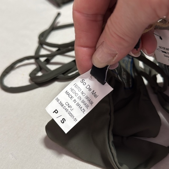 So De Mel NWT Rio Bikini Set in Olive Green S/M - Picture 15 of 16